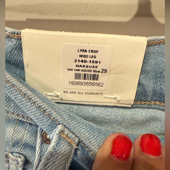 Citizens of Humanity Lyra Wide Leg Crop in marquee, size 29, NWT - Picture 8 of 16